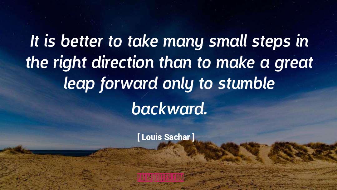 Right Direction quotes by Louis Sachar
