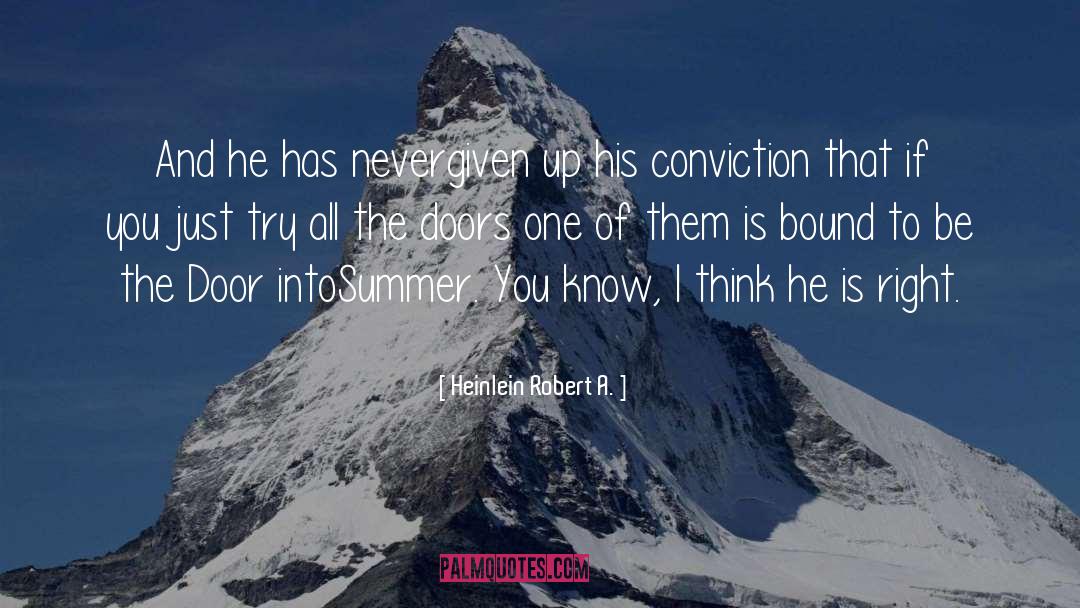 Right Door quotes by Heinlein Robert A.