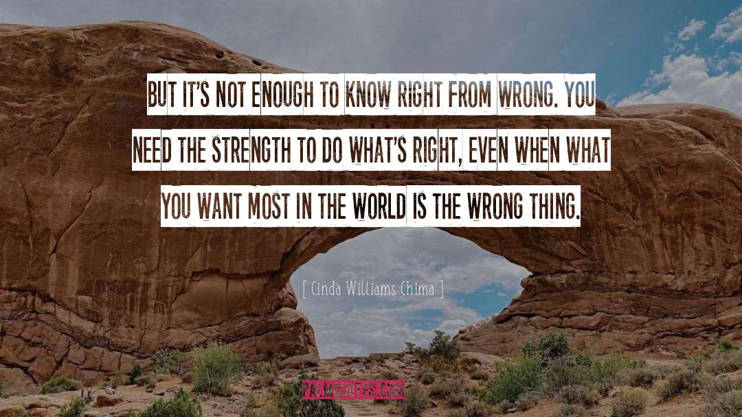 Right From Wrong quotes by Cinda Williams Chima
