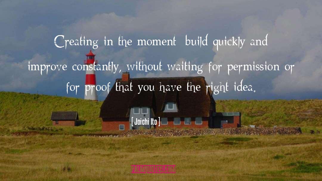 Right Idea quotes by Joichi Ito