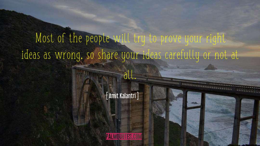 Right Ideas quotes by Amit Kalantri
