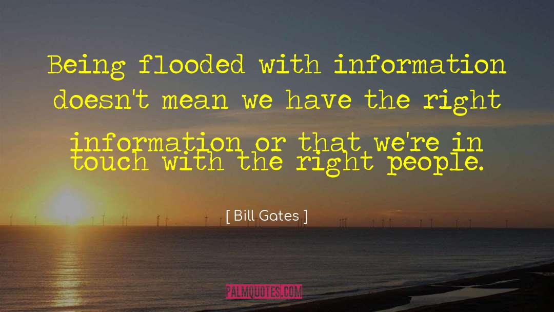 Right Information quotes by Bill Gates