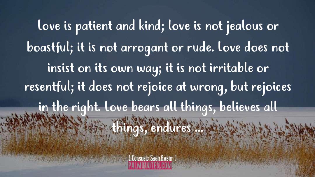 Right Love At The Wrong Time quotes by Consuelo Saah Baehr