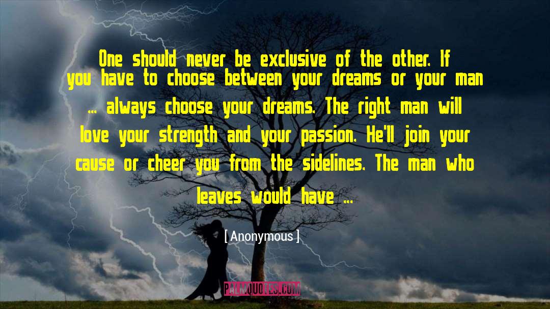 Right Man quotes by Anonymous