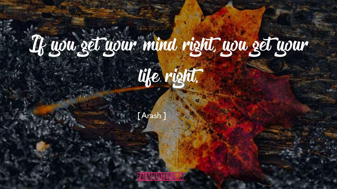 Right Mind quotes by Arash