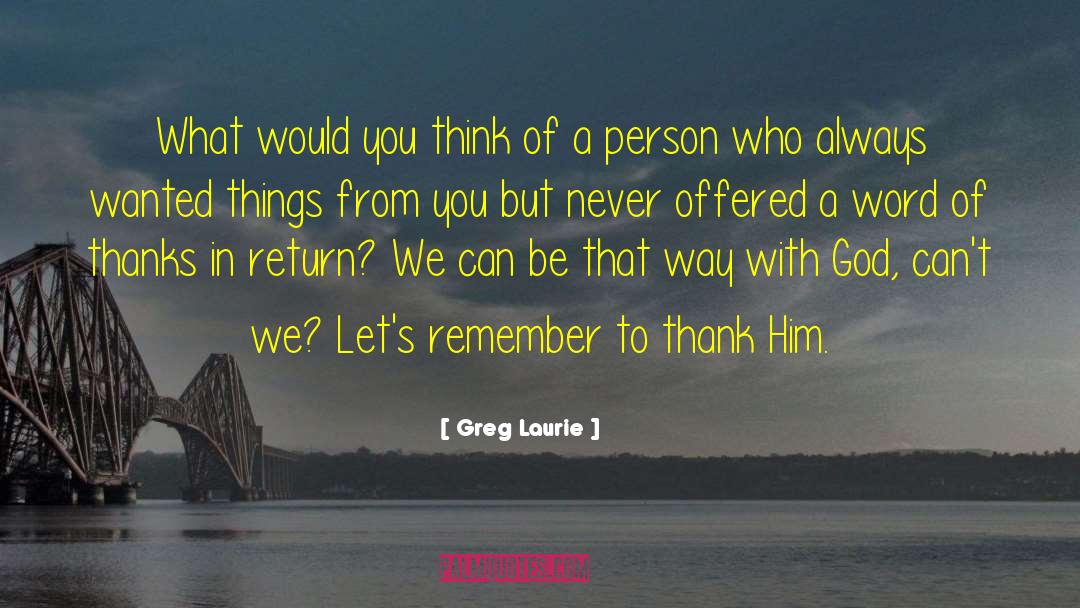 Right Of Return quotes by Greg Laurie