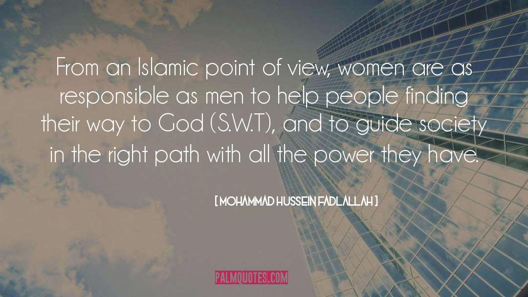 Right Path quotes by Mohammad Hussein Fadlallah