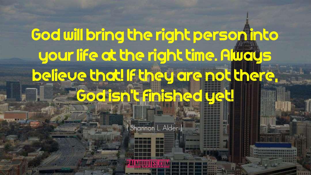 Right Person quotes by Shannon L. Alder
