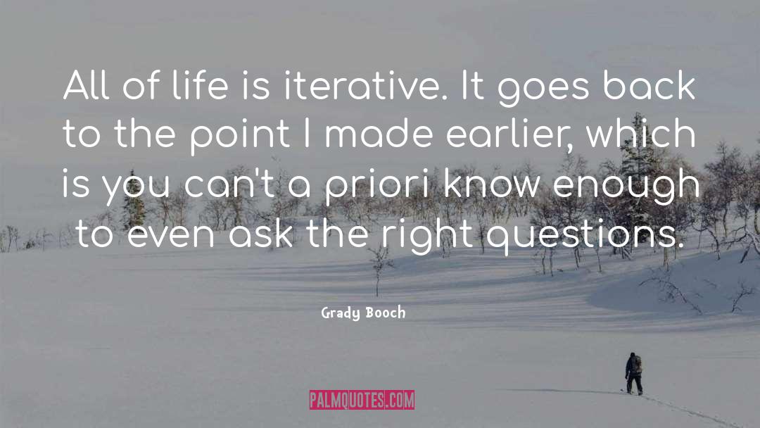 Right Questions quotes by Grady Booch