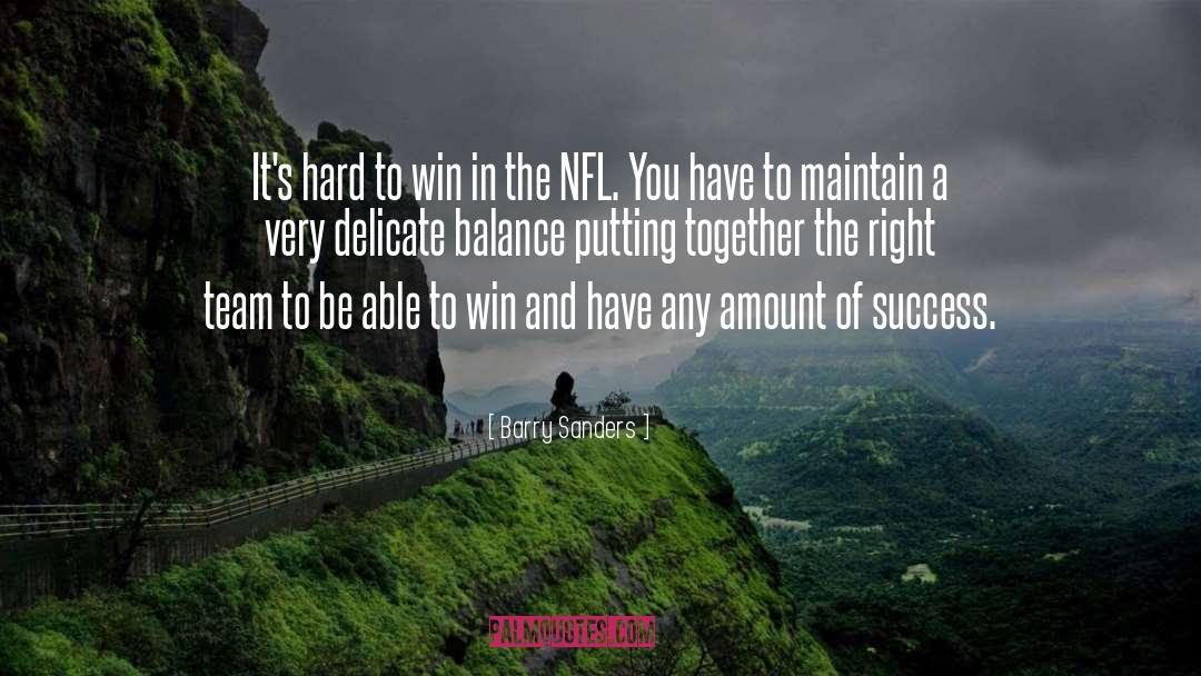 Right Team quotes by Barry Sanders