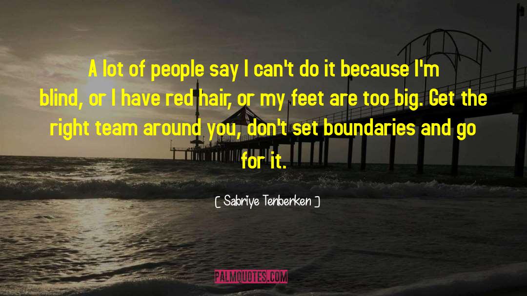Right Team quotes by Sabriye Tenberken