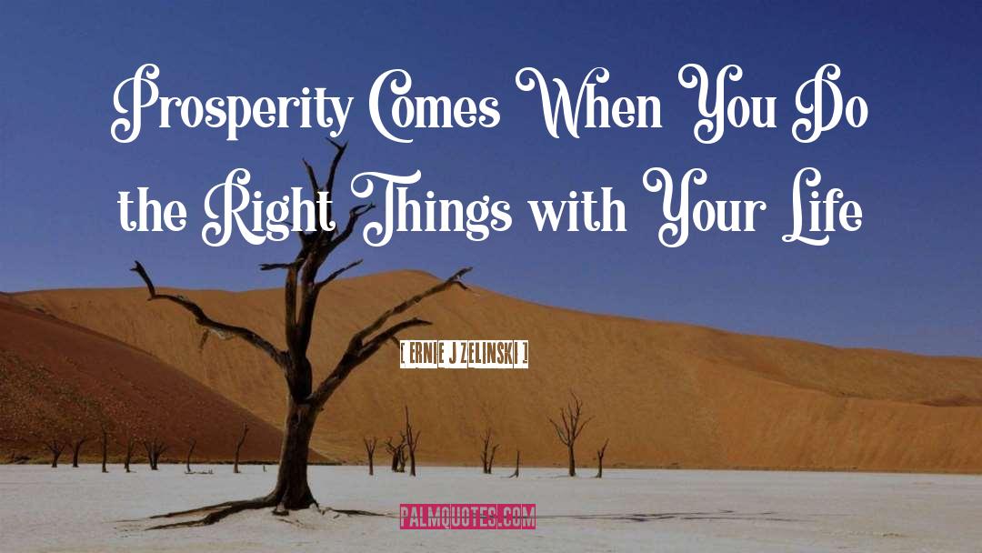 Right Things quotes by Ernie J Zelinski
