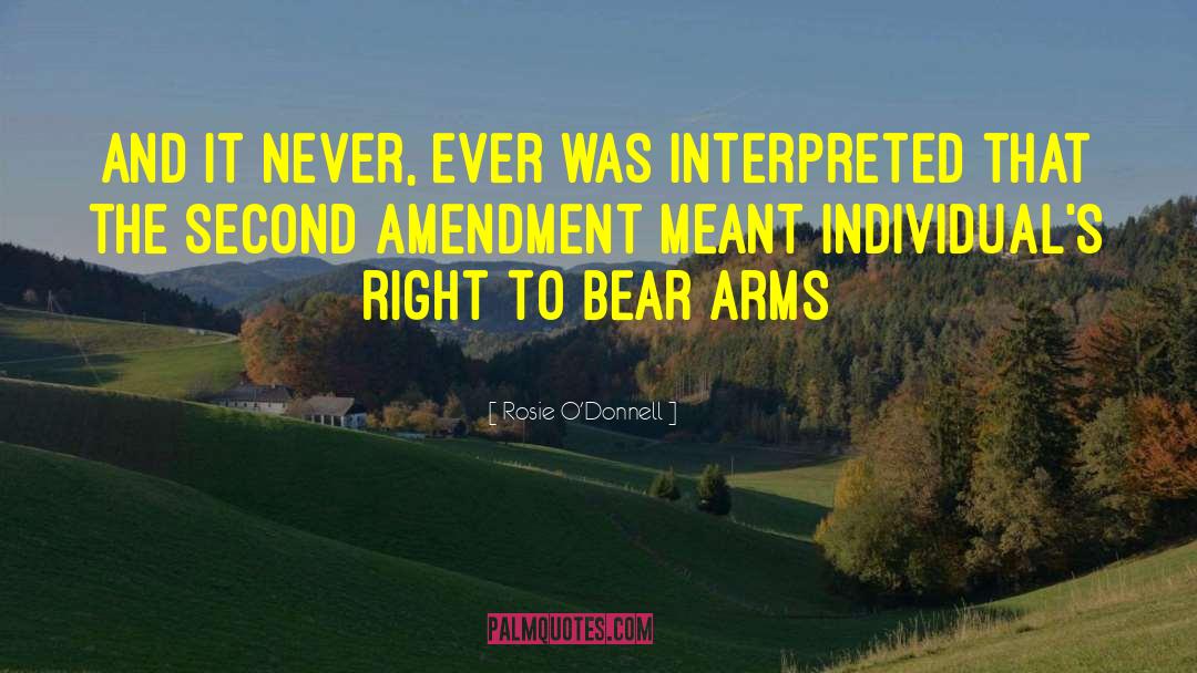 Right To Bear Arms quotes by Rosie O'Donnell