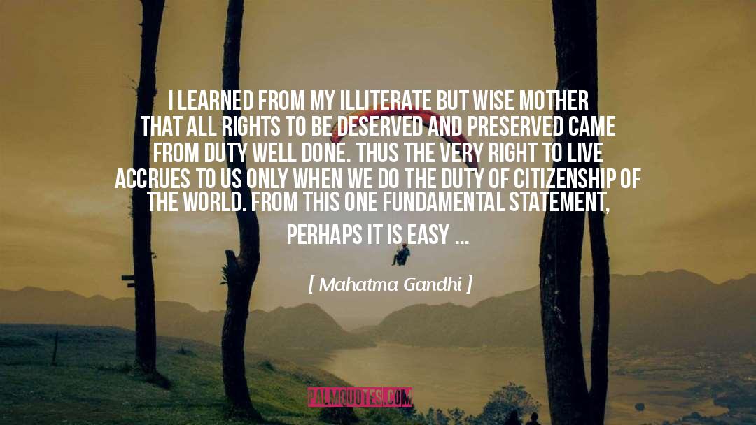 Right To Live quotes by Mahatma Gandhi
