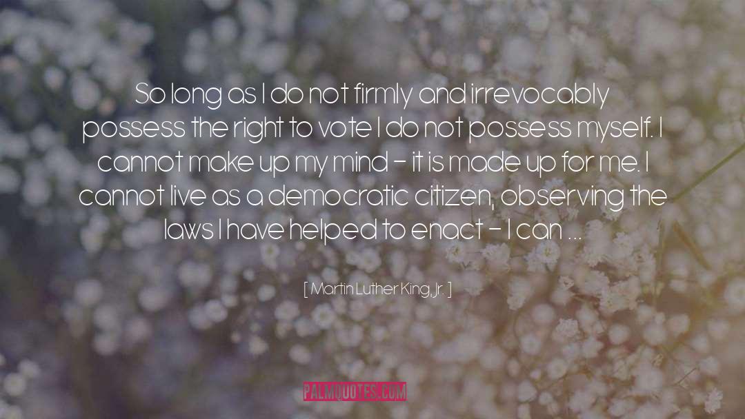 Right To Vote quotes by Martin Luther King, Jr.