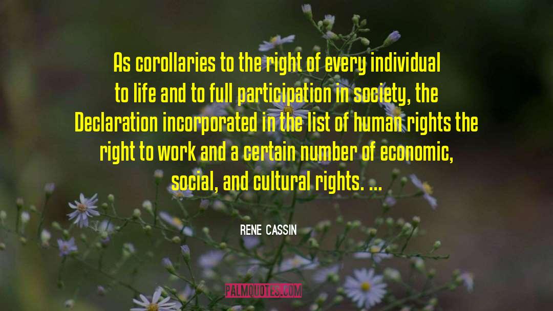 Right To Work quotes by Rene Cassin