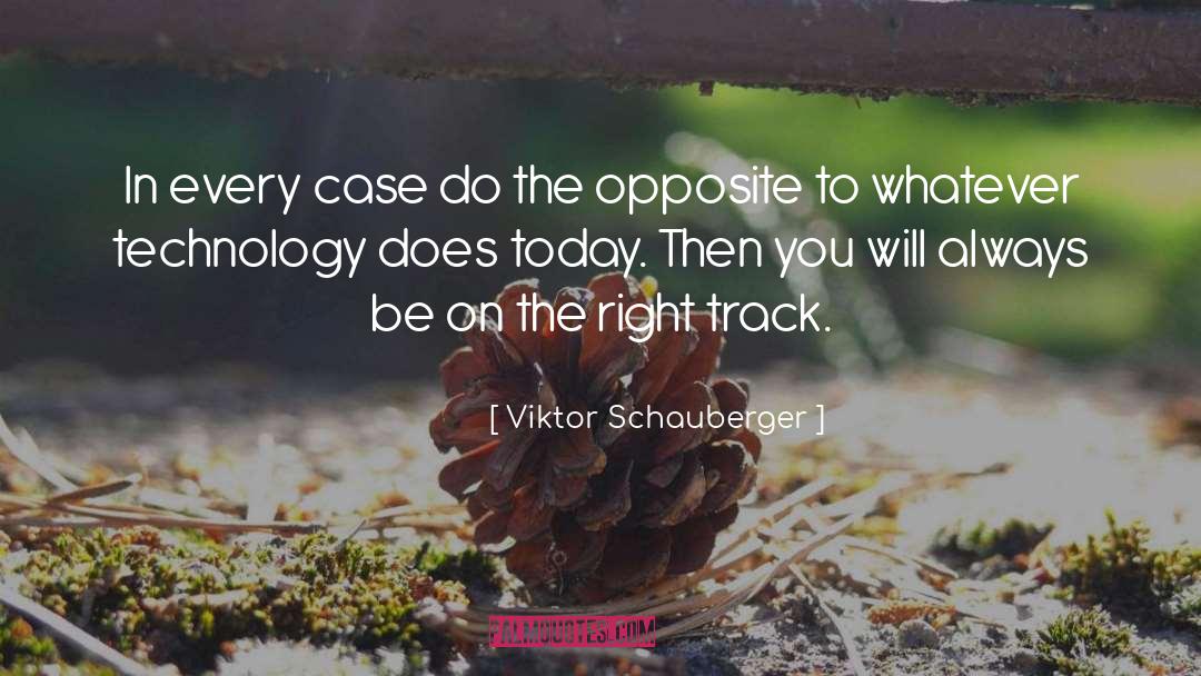 Right Track quotes by Viktor Schauberger