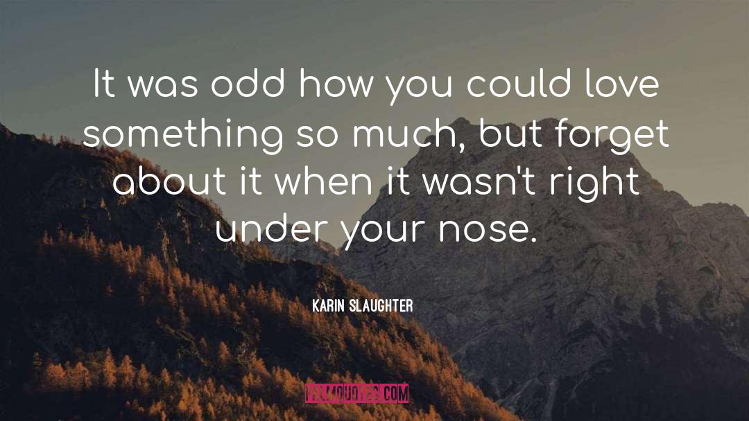 Right Under Your Nose quotes by Karin Slaughter