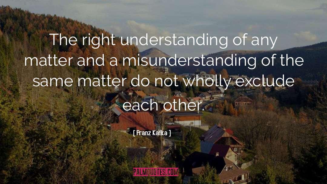 Right Understanding quotes by Franz Kafka