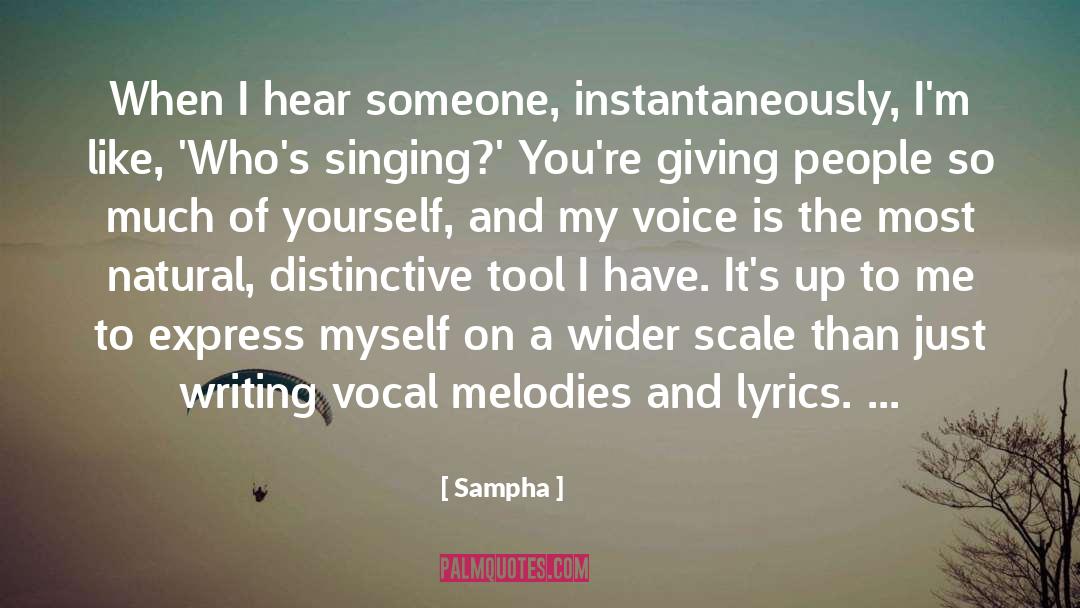 Right When You Feel Like Giving Up Is When quotes by Sampha