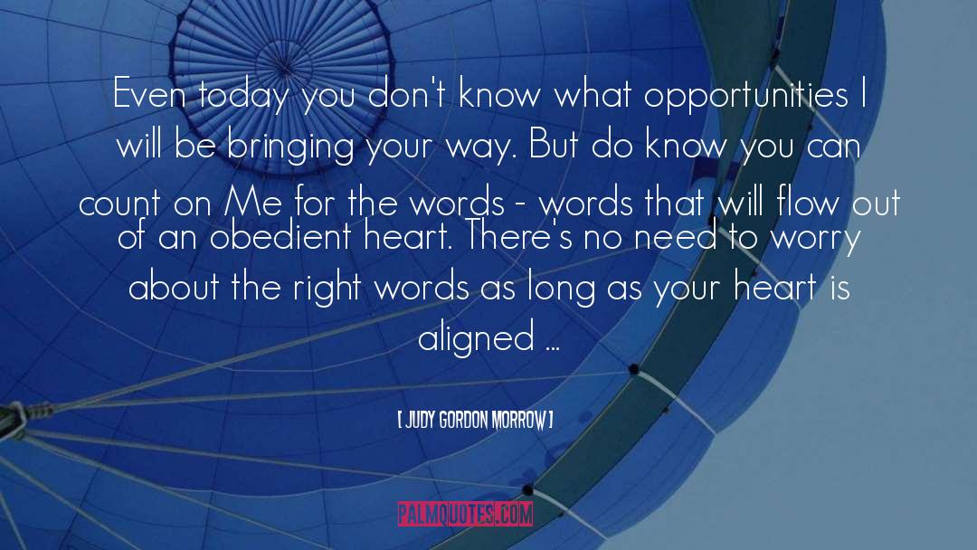 Right Words quotes by Judy Gordon Morrow