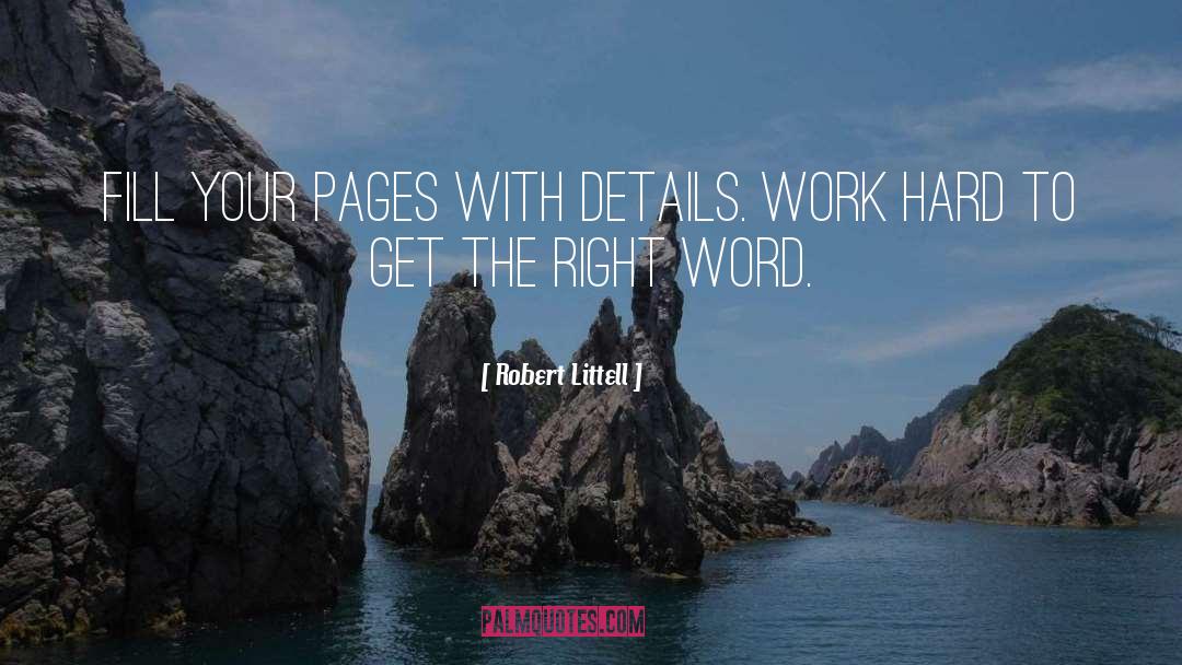 Right Words quotes by Robert Littell