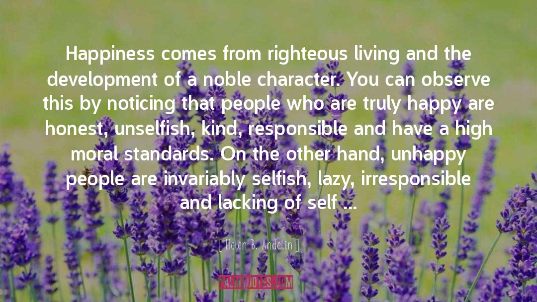Righteous Living quotes by Helen B. Andelin