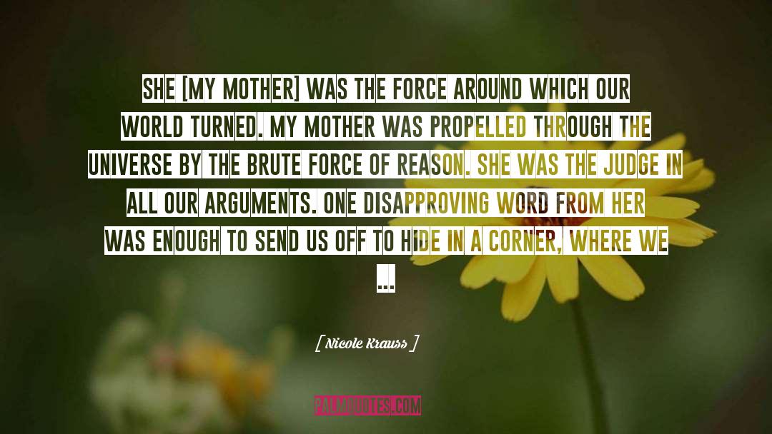 Righteous Mother quotes by Nicole Krauss