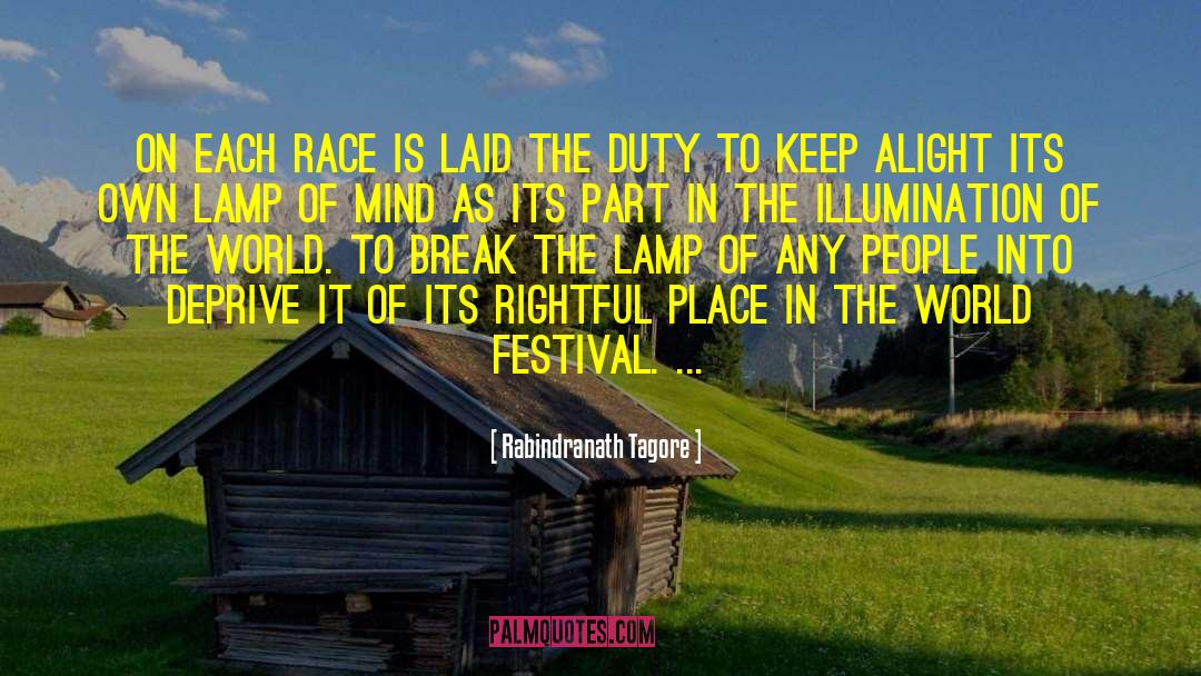 Rightful Place quotes by Rabindranath Tagore