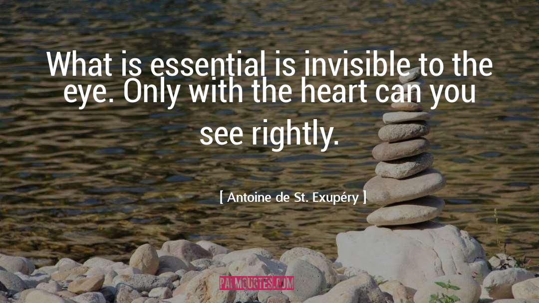 Rightly quotes by Antoine De St. Exupéry