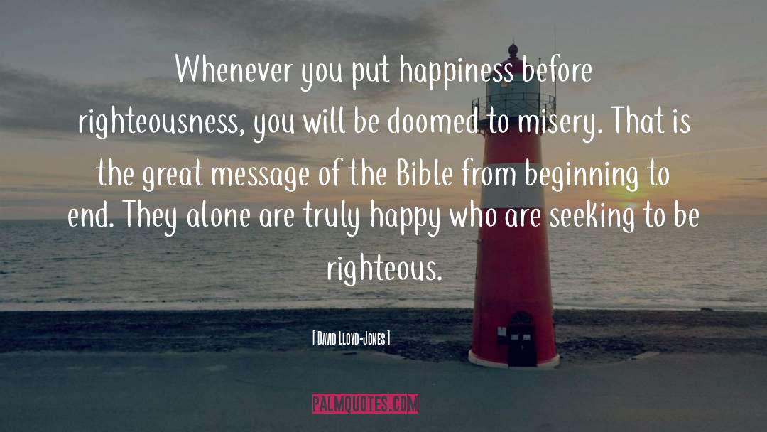 Rightness Bible quotes by David Lloyd-Jones