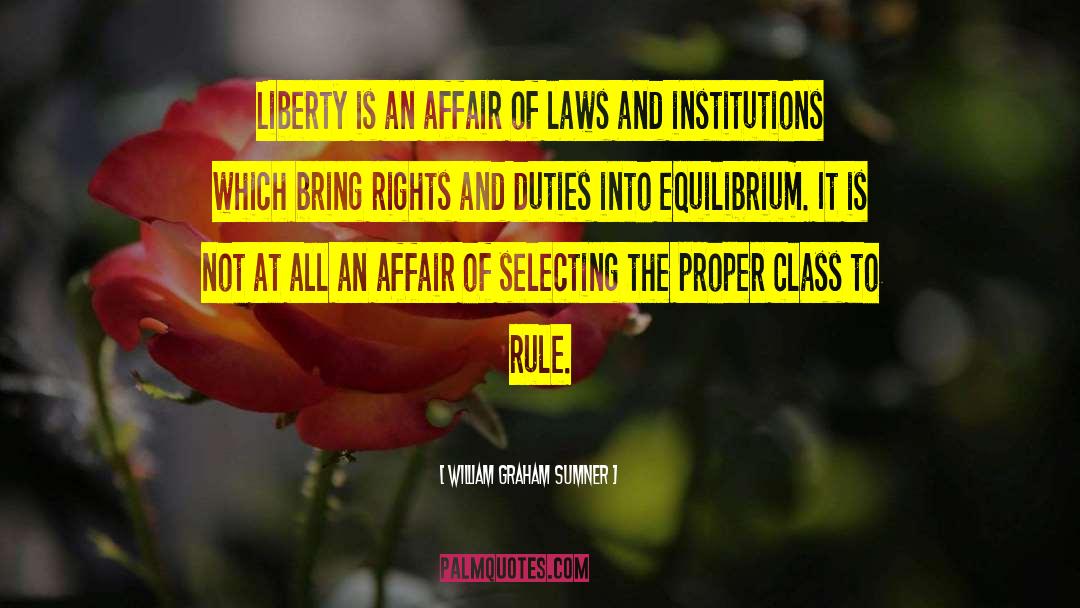 Rights And Duties quotes by William Graham Sumner