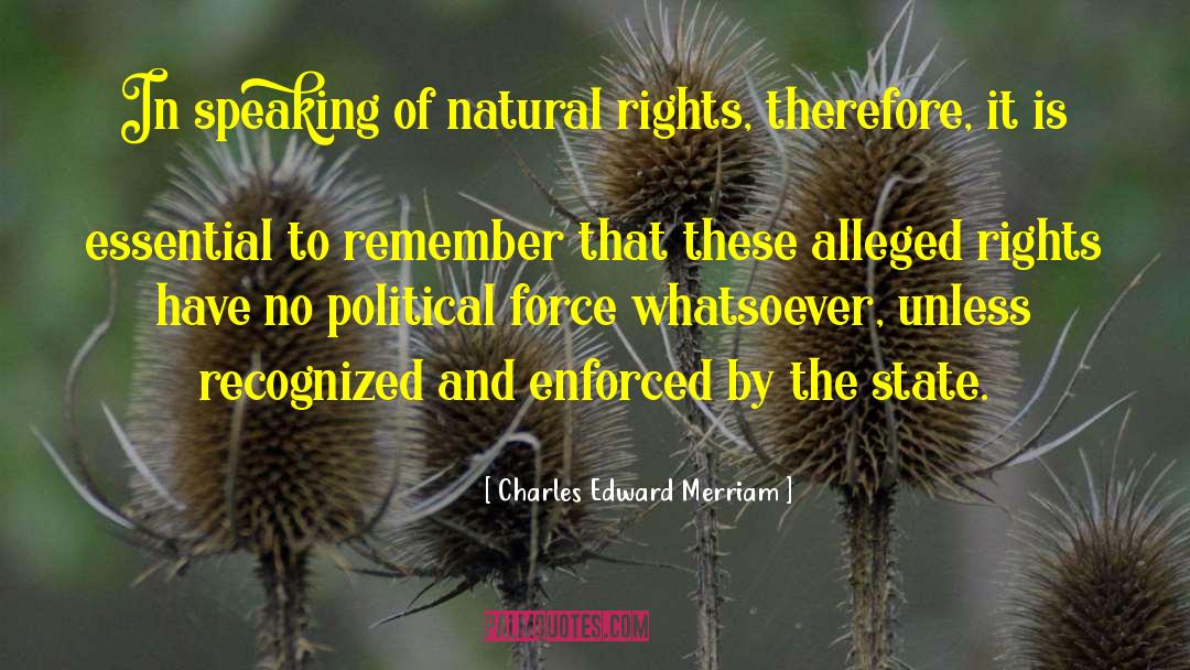 Rights And Freedoms quotes by Charles Edward Merriam