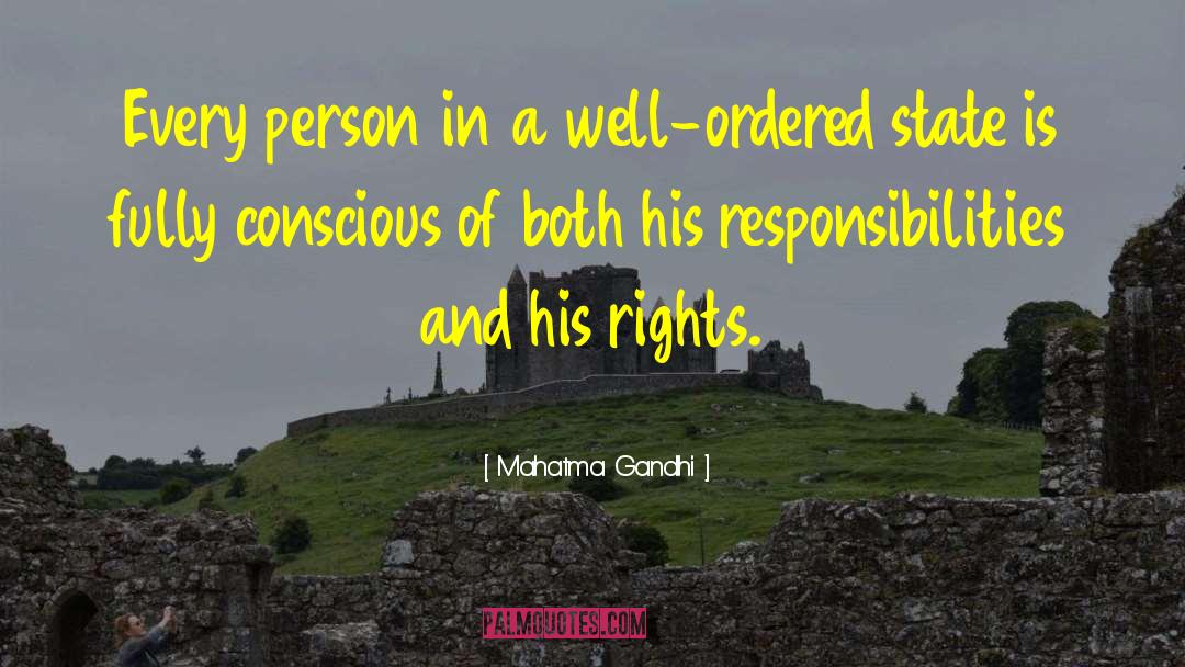 Rights And Responsibilities Of Citizens quotes by Mahatma Gandhi