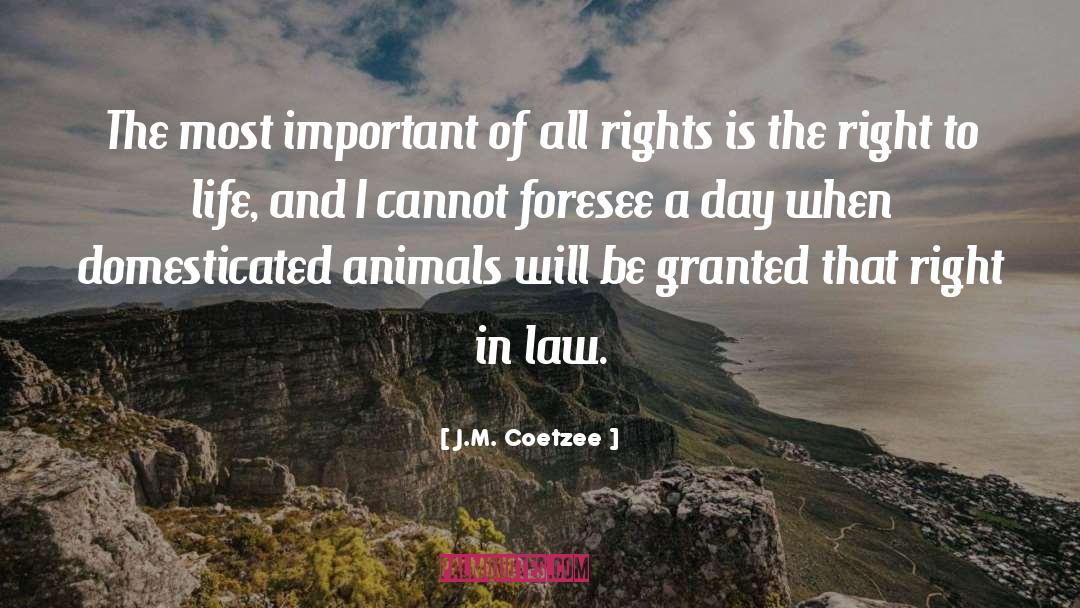 Rights Of Animals quotes by J.M. Coetzee