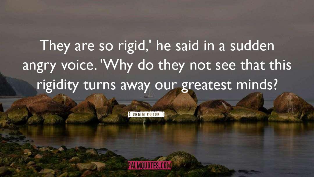 Rigidity quotes by Chaim Potok