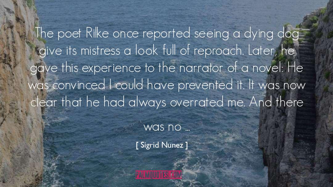 Rilke quotes by Sigrid Nunez