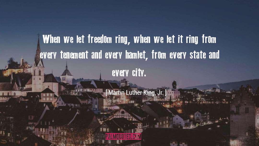 Ring quotes by Martin Luther King, Jr.