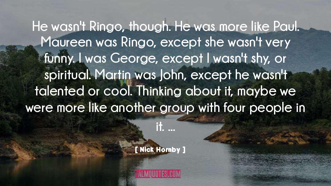 Ringo quotes by Nick Hornby