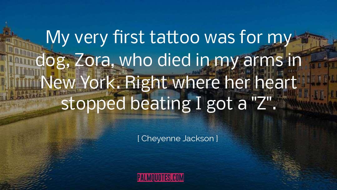 Rip Tattoo quotes by Cheyenne Jackson