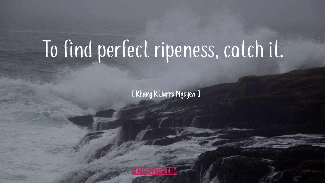 Ripeness quotes by Khang Kijarro Nguyen