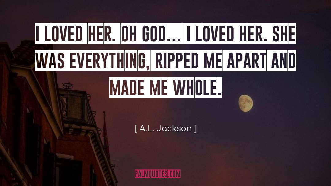 Ripped quotes by A.L. Jackson