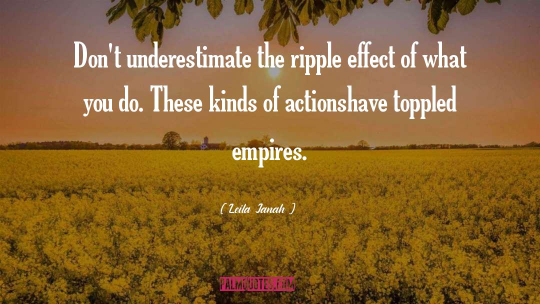 Ripple Effect quotes by Leila Janah