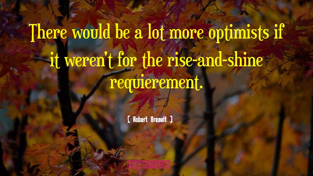 Rise And Shine quotes by Robert Breault