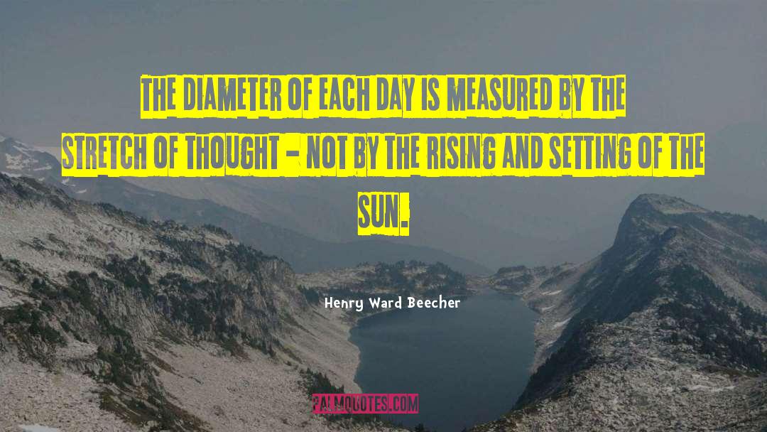Rising Sun Images With quotes by Henry Ward Beecher