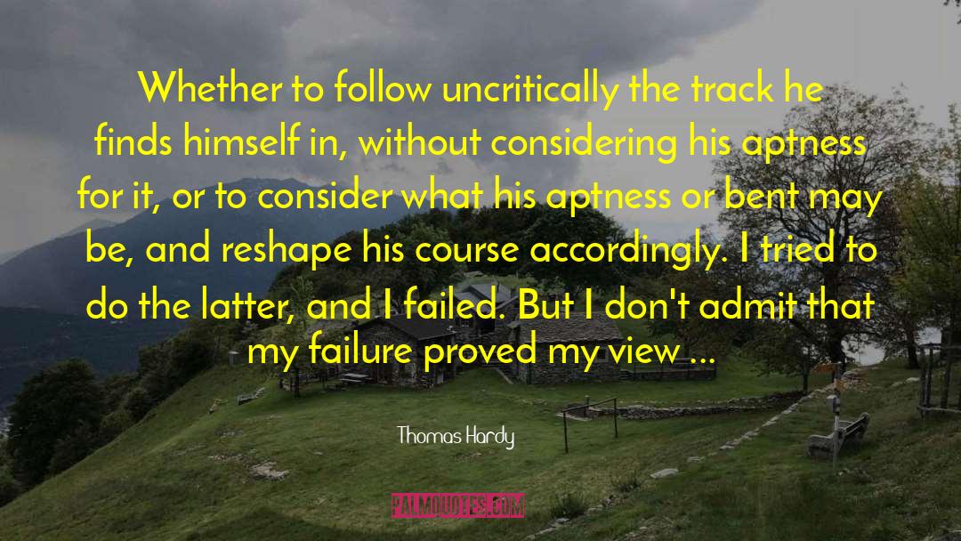 Risk And Failure quotes by Thomas Hardy