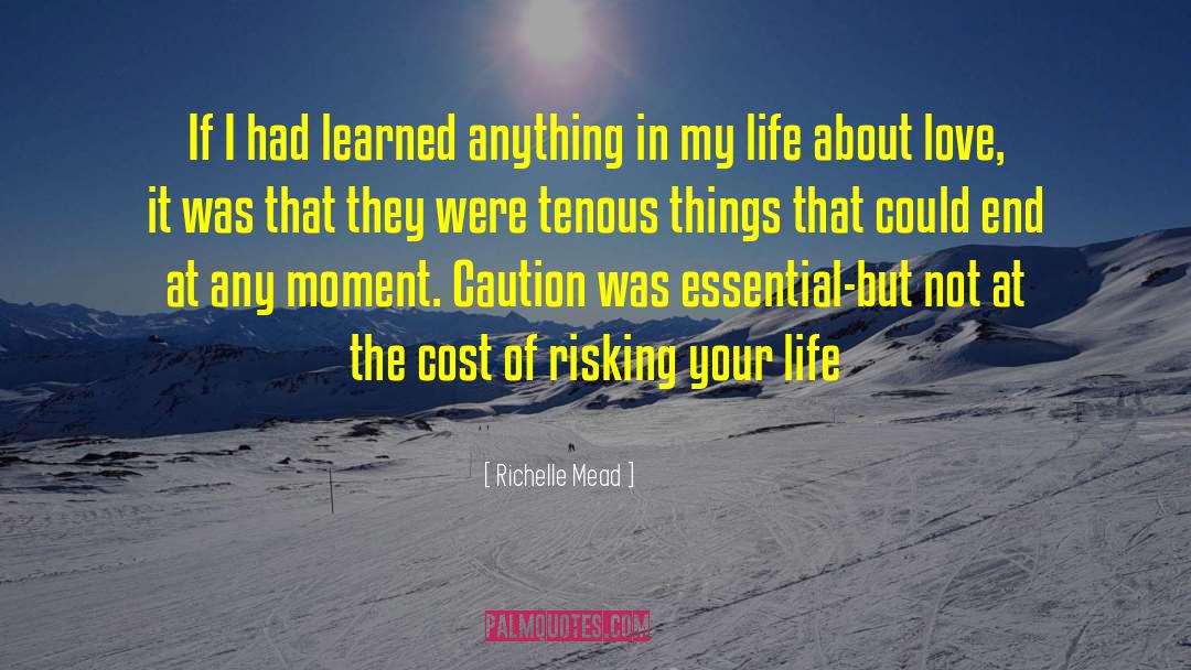 Risking Your Life quotes by Richelle Mead