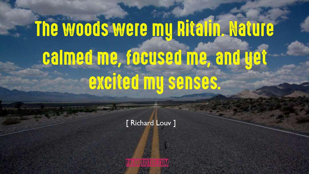 Ritalin quotes by Richard Louv
