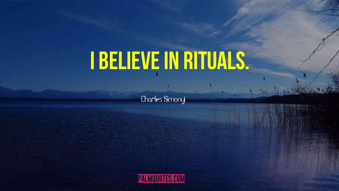 Rituals quotes by Charles Simonyi