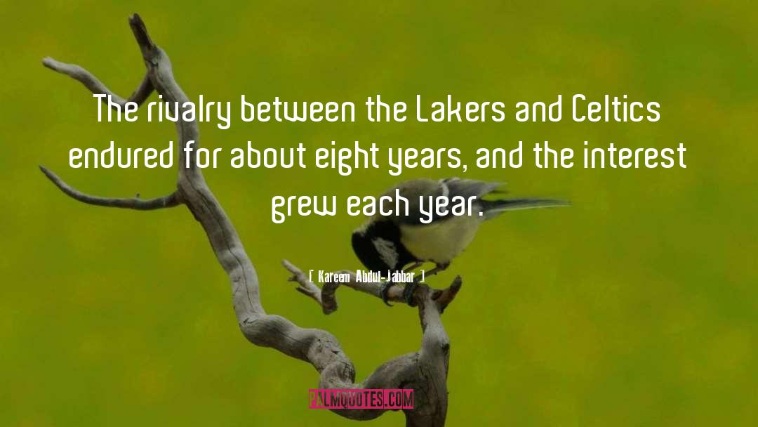 Rivalry quotes by Kareem Abdul-Jabbar